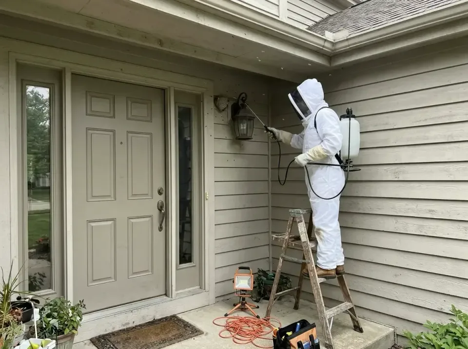 Pest Control Technician — Residential Exterior